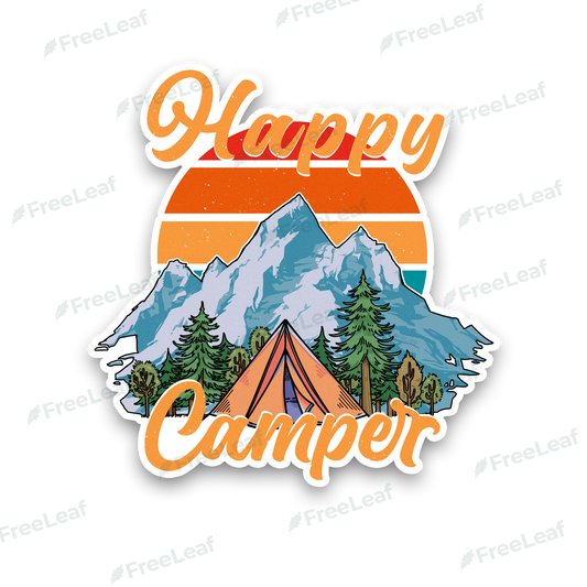 Happy Camper Sticker