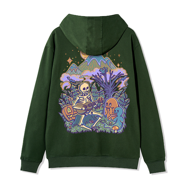 Freeleaf Fairy Tale Halloween Unisex Fleece Full-Zip Hoodie