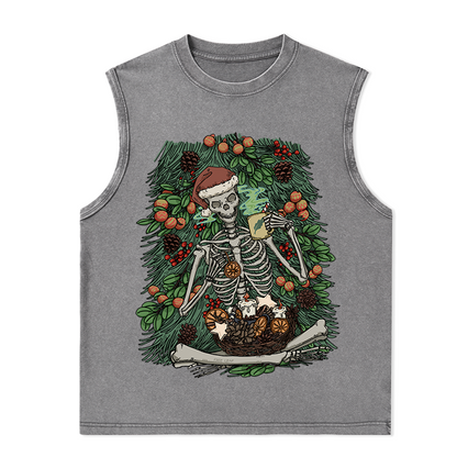 Freeleaf Infinite Fun Time Front-printed Unisex Washed Tank Tops