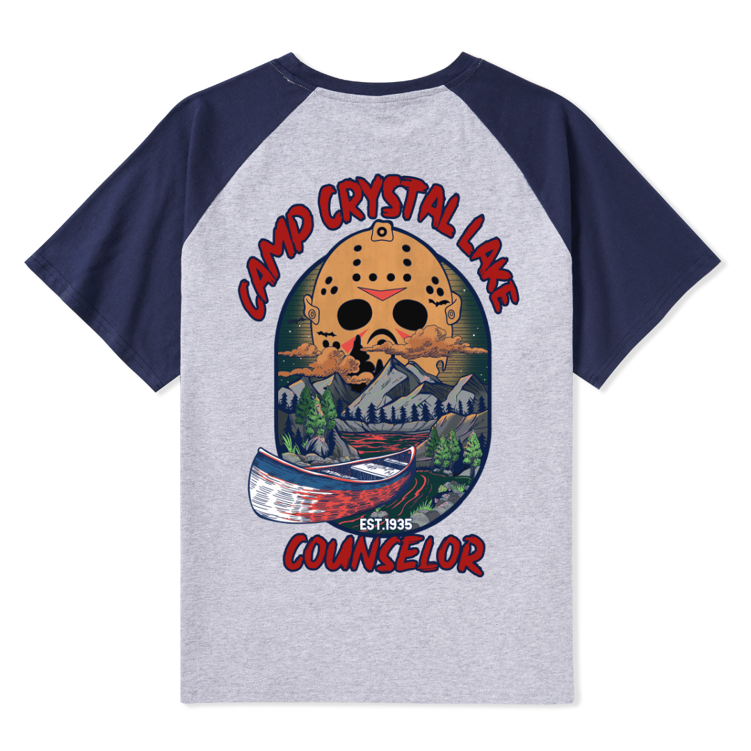 Camp Crystal Lake Raglan Short Sleeve Top