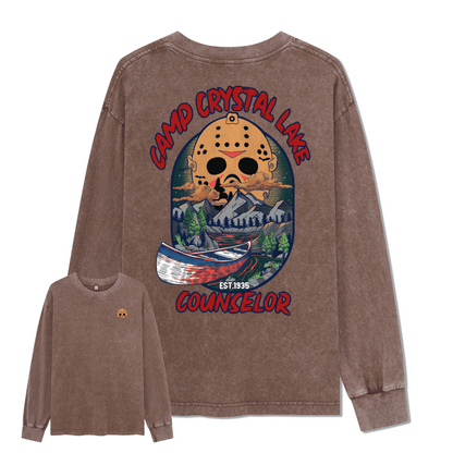 Camp Crystal Lake Washed Long Sleeve Top