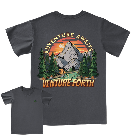 Adventure Awaits V-neck Tee