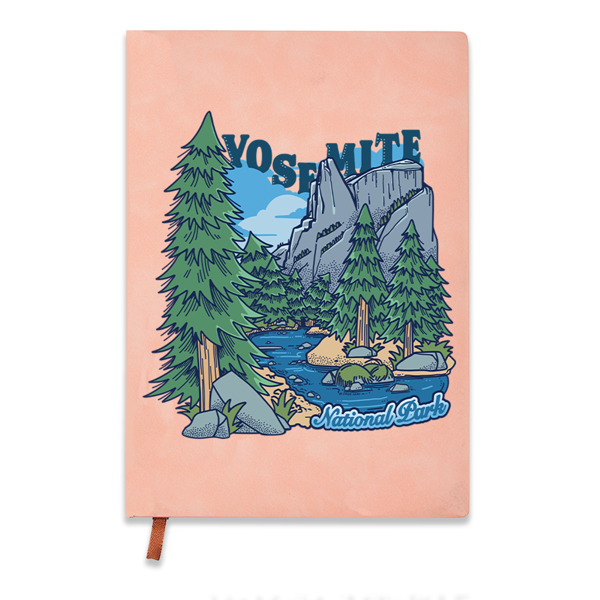 Freeleaf Yosemite National Park Vintage Leather Journal Notebook