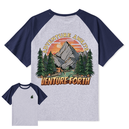 Adventure Awaits Raglan Short Sleeve Top