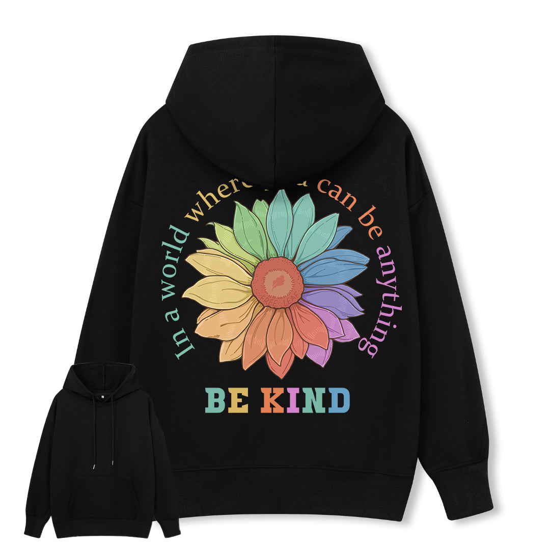 Freeleaf Be Kind Unisex Back-printed Hoodie