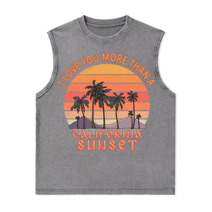 Freeleaf Sunset Reverie Unisex Washed Tank Tops