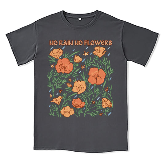 Freeleaf No Rain No Flowers Unisex Tee