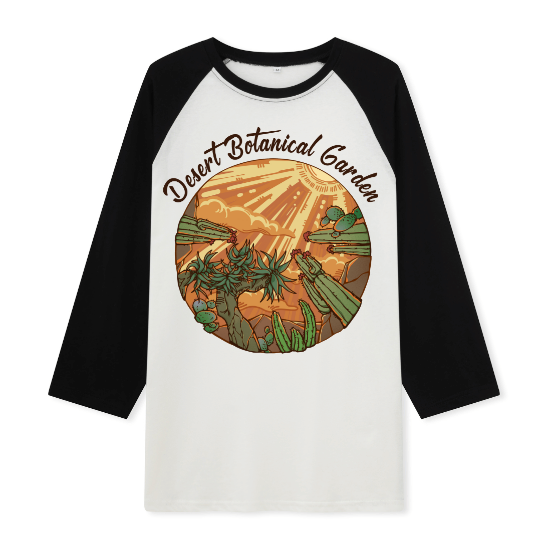 Desert Park Front-printed Raglan Long Sleeve Top