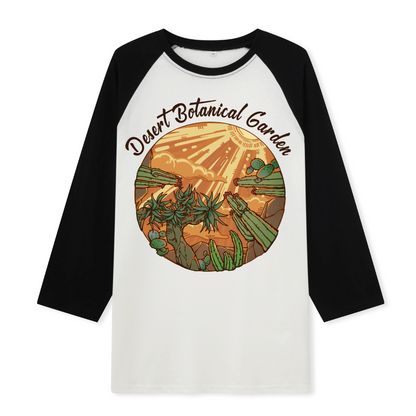 Desert Park Front-printed Raglan Long Sleeve Top