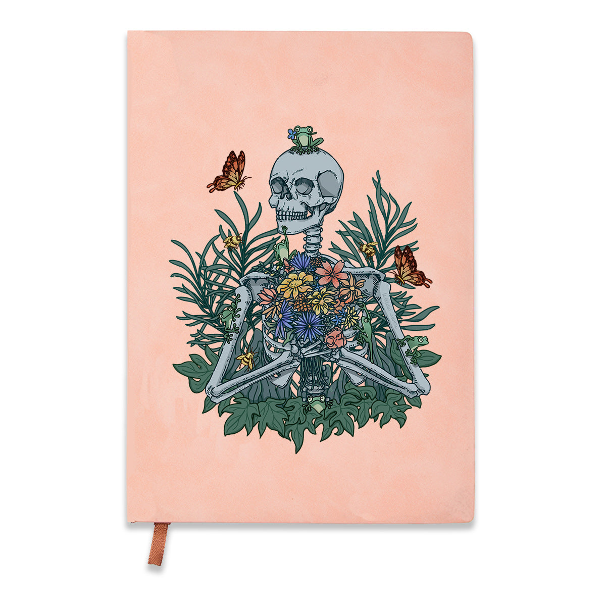 Freeleaf Rebirth in Bloom Vintage Leather Journal Notebook