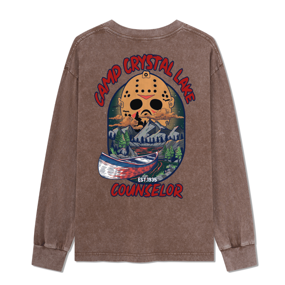 Camp Crystal Lake Washed Long Sleeve Top