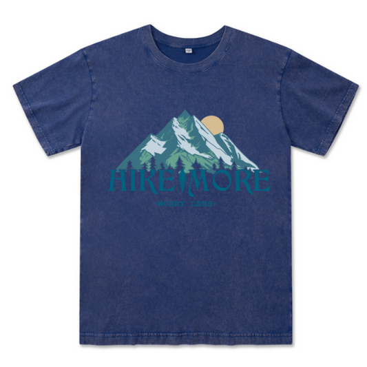 Hike More Front-printed Washed Tee