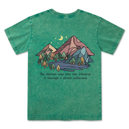 Freeleaf Pathway to the  Universe Unisex Washed Tee