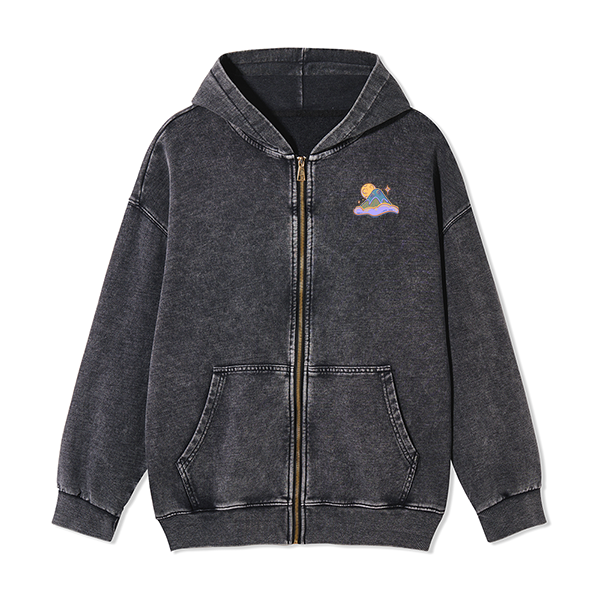 Freeleaf Fairy Tale Halloween Unisex Fleece Full-Zip Hoodie