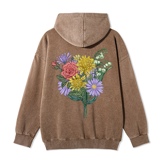 Symphony of Flowers Unisex Fleece Full-Zip Hoodie