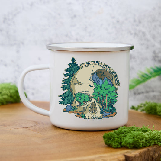 Freeleaf Skull Mountain Enamel Mug