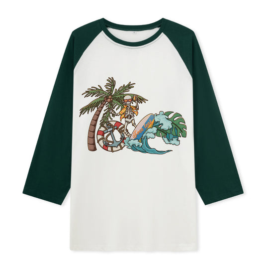 Freeleaf Eternal Summer Romance Adventure Unisex Raglan Sleeve Top