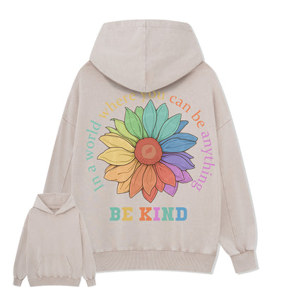 Freeleaf Be Kind Unisex Back-printed Hoodie