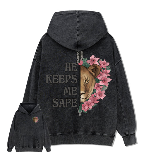 Freeleaf Wild at Heart Love Untamed Unisex Back-printed Hoodie