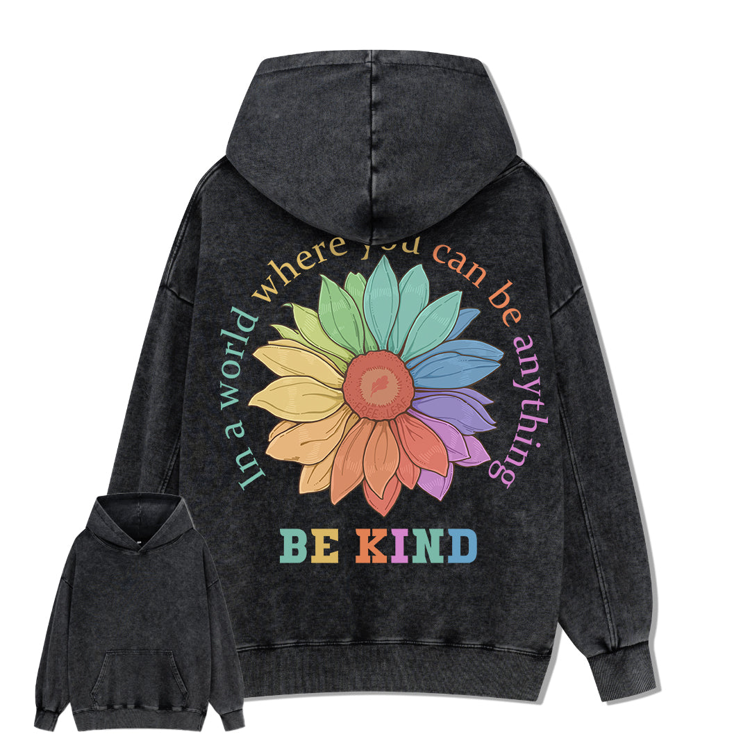 Freeleaf Be Kind Unisex Back-printed Hoodie