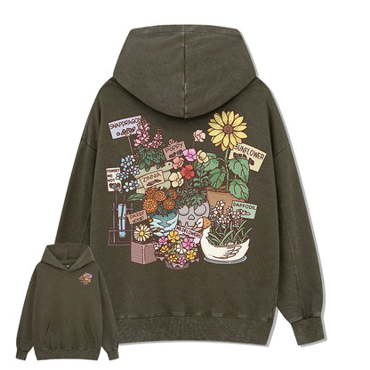 Freeleaf Flourishing Garden Nature Inspired Unisex Hoodie