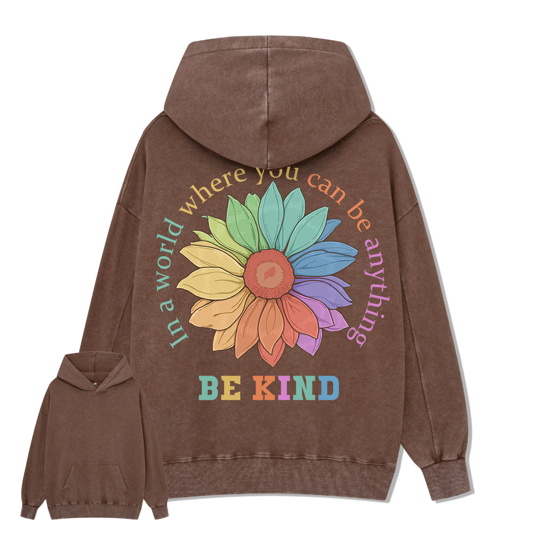 Freeleaf Be Kind Unisex Back-printed Hoodie