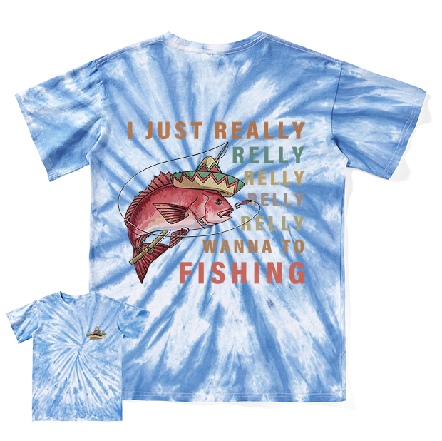 Freeleaf Fiesta Fishing Fever Unisex Washed Tee