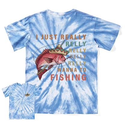 Freeleaf Fiesta Fishing Fever Unisex Washed Tee