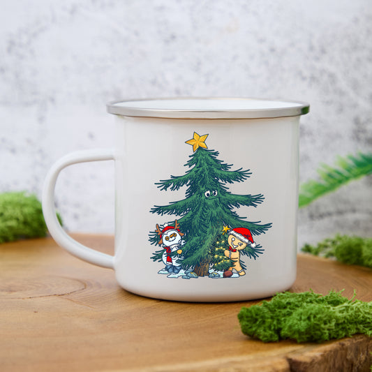 Freeleaf Merry Christmas Enamel Mug