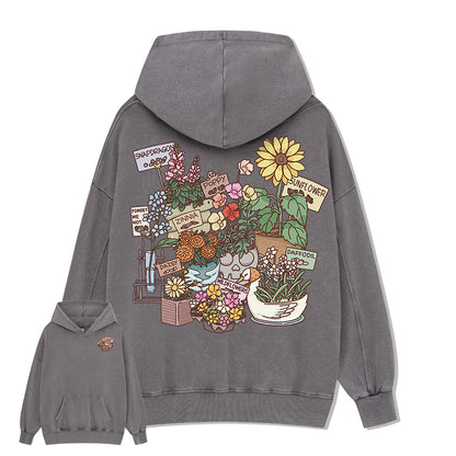 Freeleaf Flourishing Garden Nature Inspired Unisex Hoodie