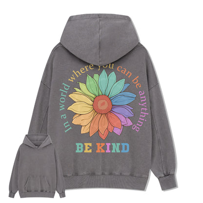 Freeleaf Be Kind Unisex Back-printed Hoodie