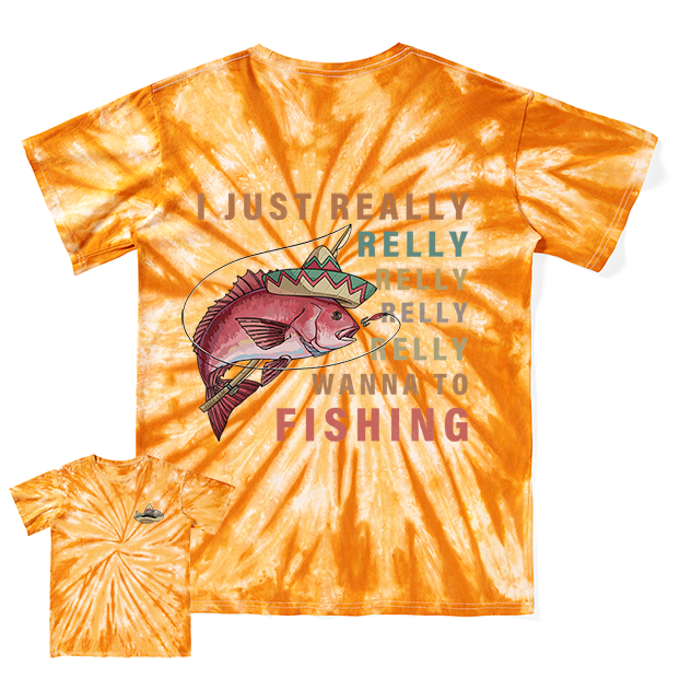 Freeleaf Fiesta Fishing Fever Unisex Washed Tee