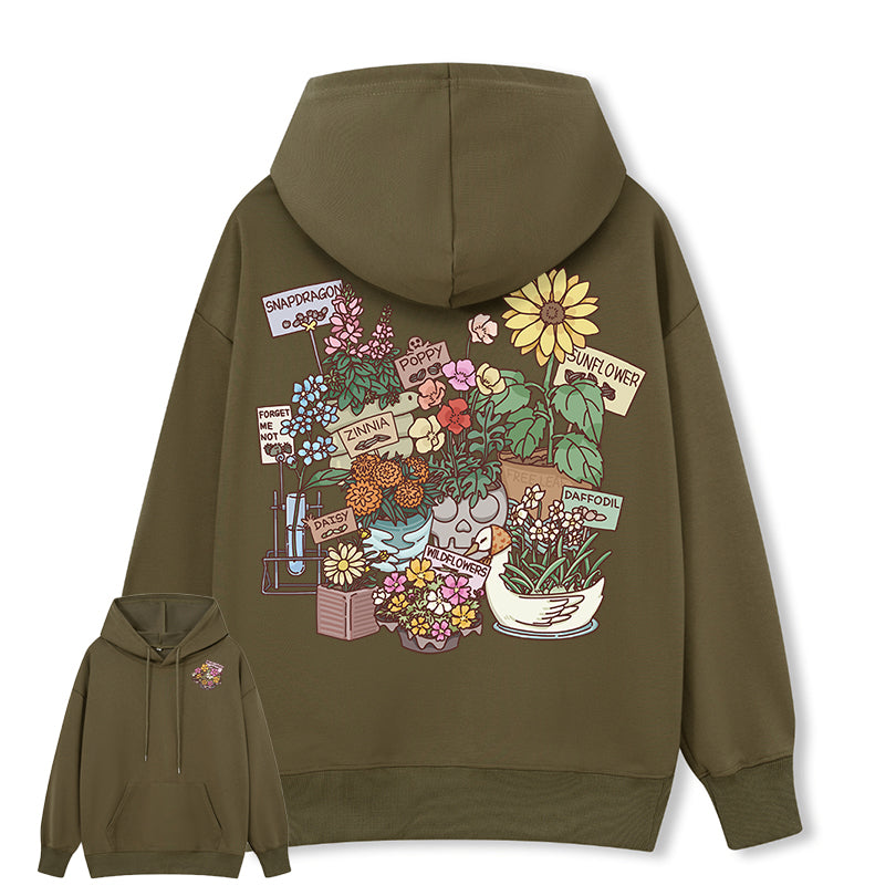 Freeleaf Flourishing Garden Nature Inspired Unisex Hoodie