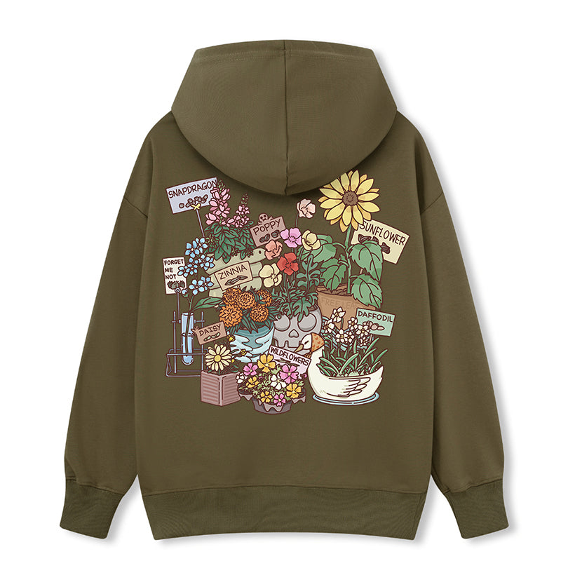 Freeleaf Flourishing Garden Nature Inspired Unisex Hoodie