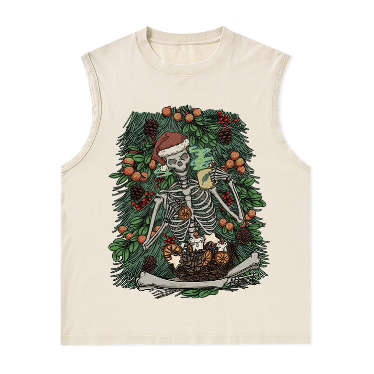 Freeleaf Infinite Fun Time Front-printed Unisex Washed Tank Tops