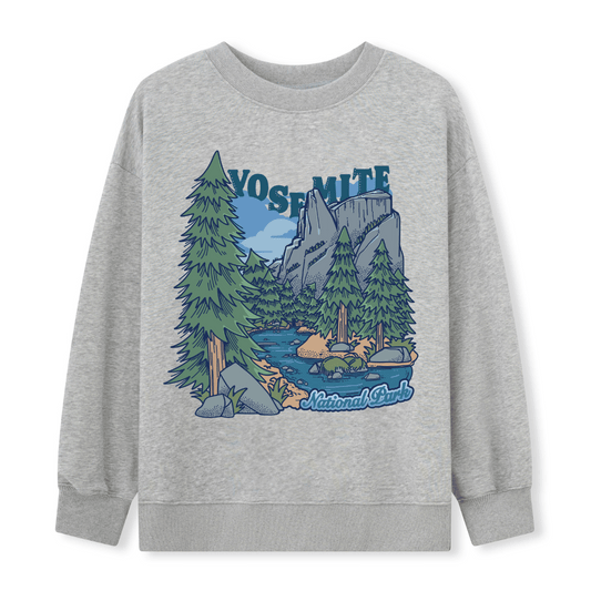 Yosemite National Park  Front-printed Sweatshirt