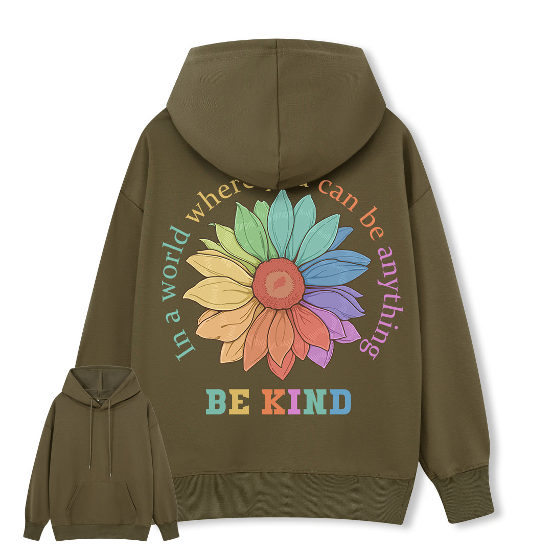 Freeleaf Be Kind Unisex Back-printed Hoodie