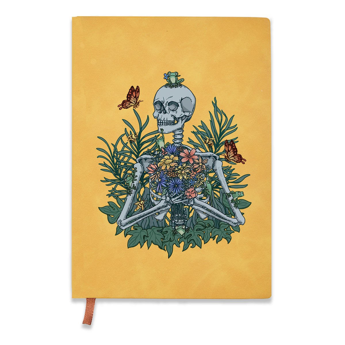 Freeleaf Rebirth in Bloom Vintage Leather Journal Notebook