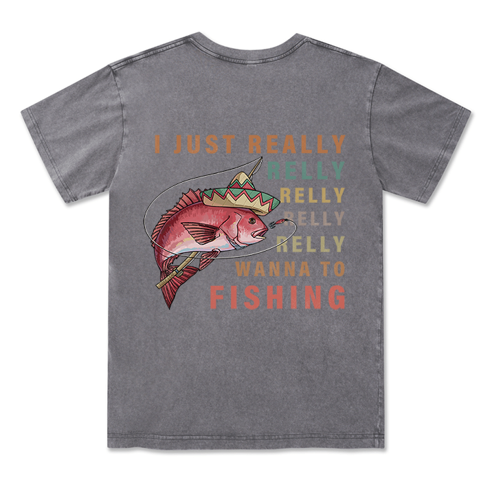 Freeleaf Fiesta Fishing Fever Unisex Washed Tee