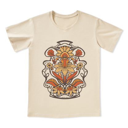 Spring Flower V-neck Tee