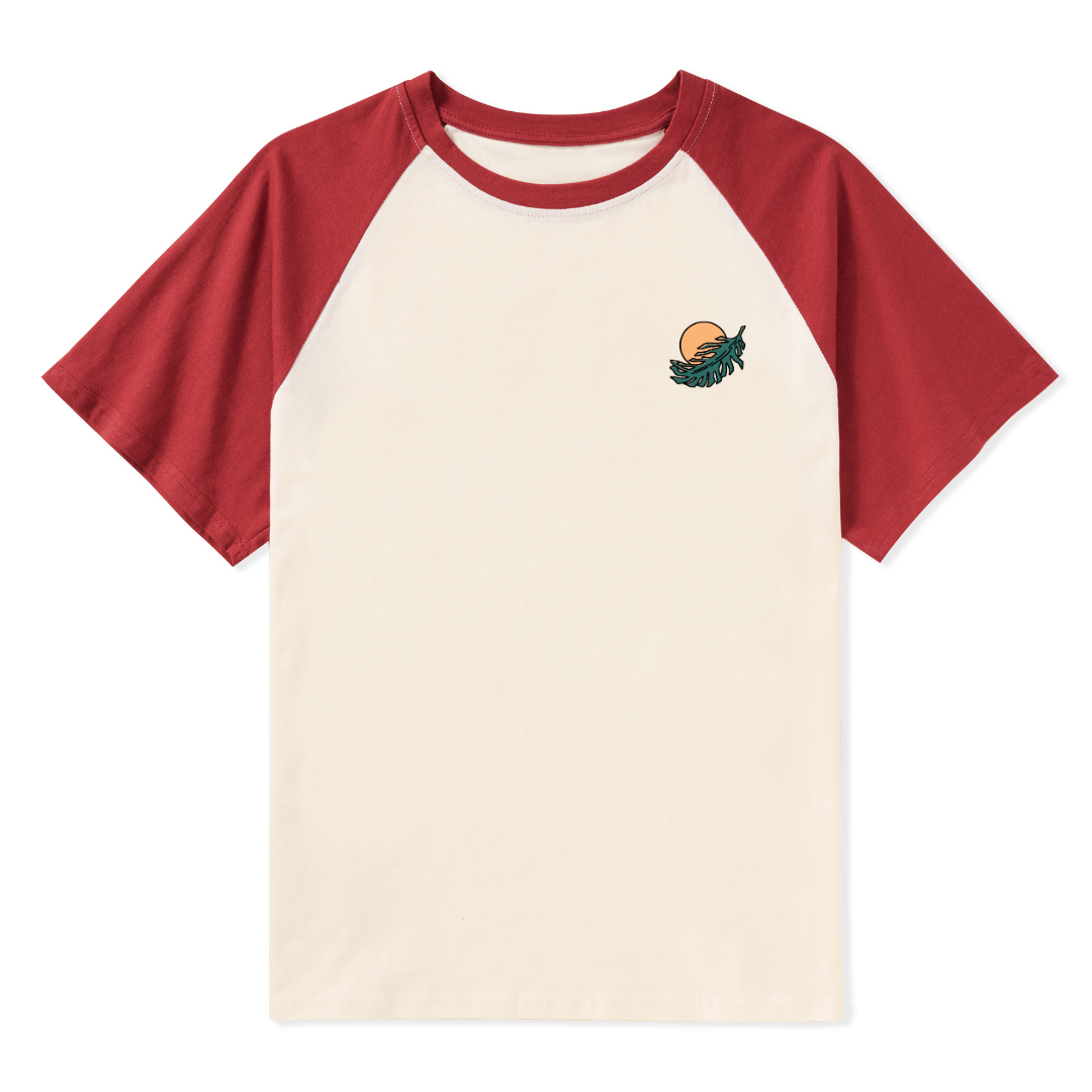 Hawaiian Vacation Raglan Short Sleeve Top