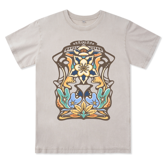 Aquilegia Formosa Front-printed Washed Tee