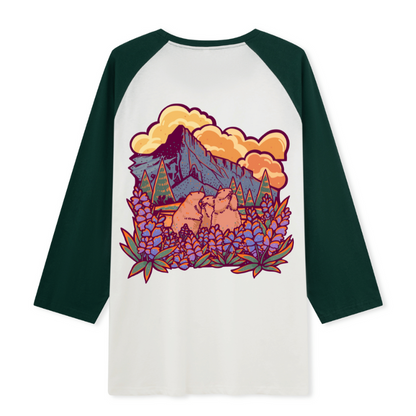 Mount Rainier National Park Raglan Long Sleeve Top