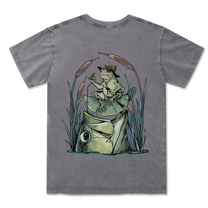 Freeleaf Largemouth Bass Unisex Washed Tee