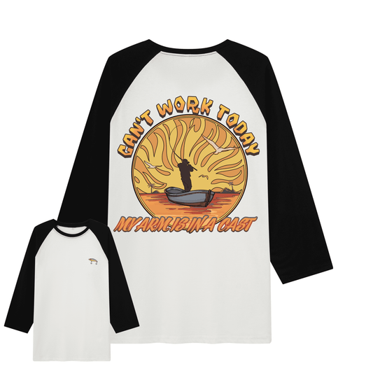 Can't Work Today Raglan Long Sleeve Tops