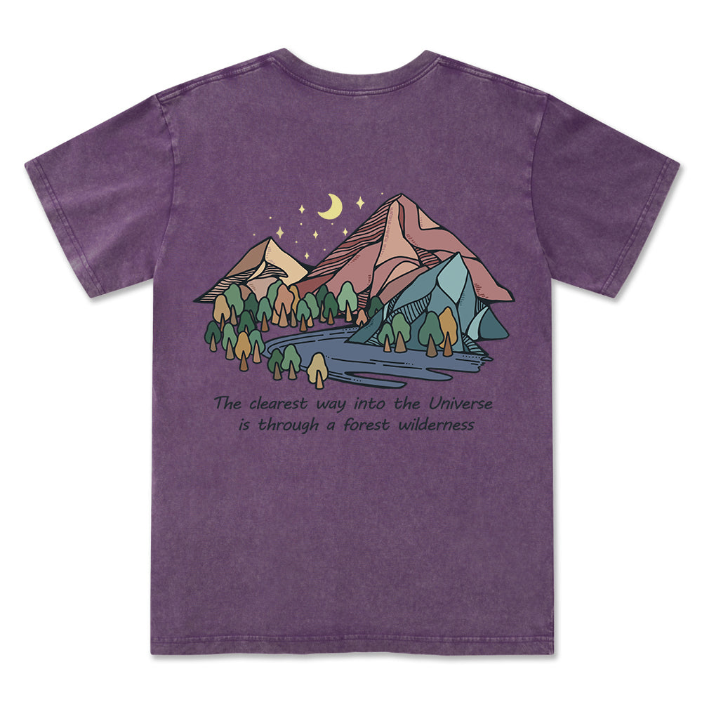 Freeleaf Pathway to the  Universe Unisex Washed Tee