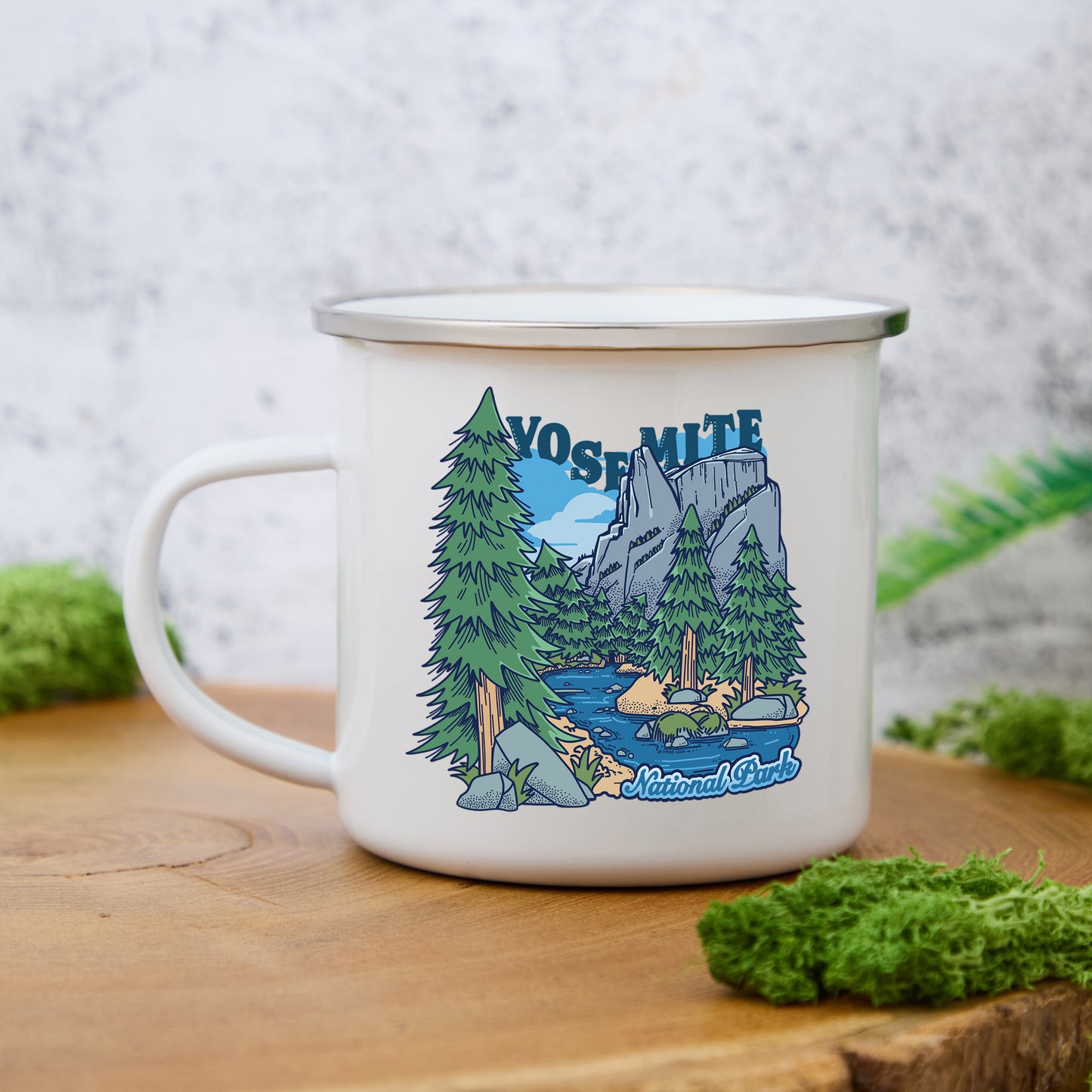 Freeleaf Yosemite National Park Enamel Mug