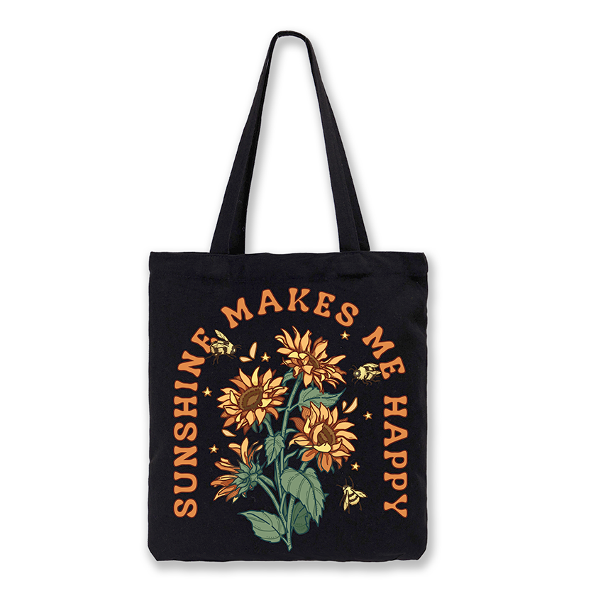 Freeleaf Sunshine Makes Me Happy Tote Bag