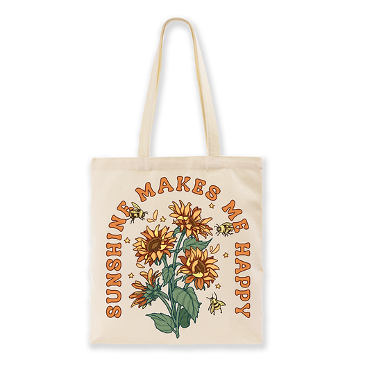 Freeleaf Sunshine Makes Me Happy Tote Bag