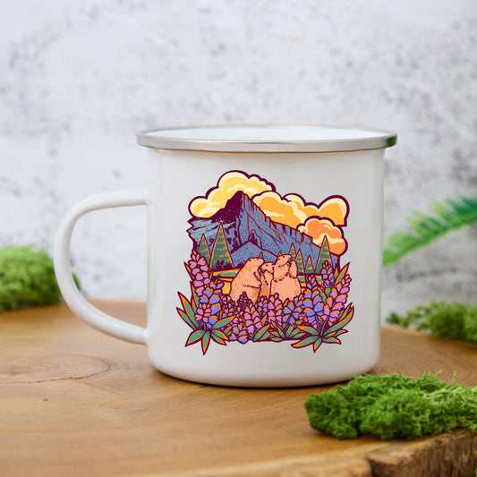 Freeleaf Mount Rainier National Park Enamel Mug